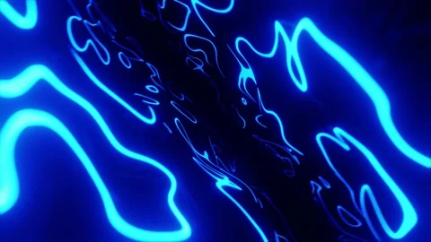Blue Neon Graffiti Loop Stock-Footage 165124260