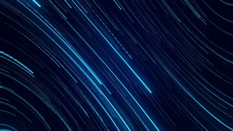Blue neon light abstract visual geometry motion graphic technology digital conce Stock Footage 117341197