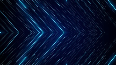 Blue neon light abstract visual geometry motion graphic technology digital conce Stock Footage 117341633