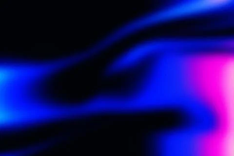 Blue Neon Light Leak Grain Background Stock Illustration