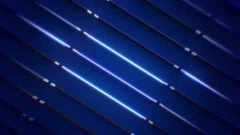 Blue Neon Light Strips Video stock 273298191