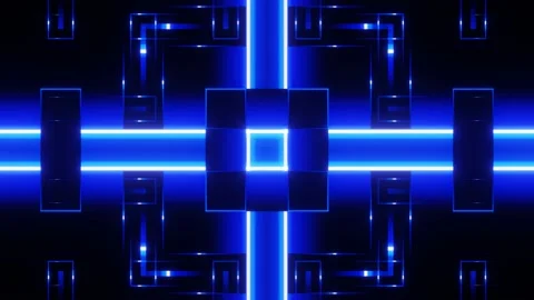 Blue neon lines of abstract pattern for holidays 스톡 동영상 200772343