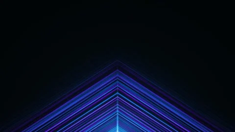 Blue Neon Lines Background Stock Footage 264484156