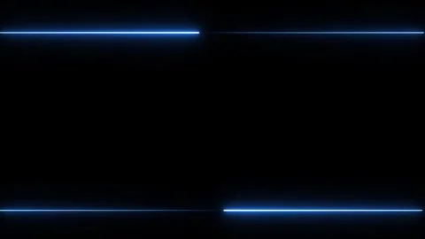 Blue neon lines move dynamically on black background, abstract geometric di.. Stock-Footage 335493575
