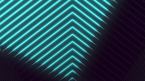 Blue neon lines pattern on black gradient Stock-Footage 221457631
