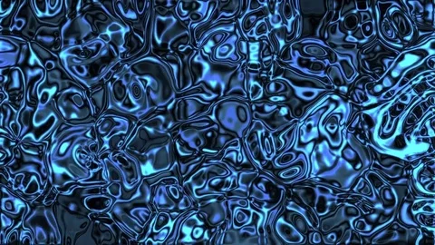 Blue Neon Liquid Alien Abstract Motion Background Loop 3 Stock Footage 76491108