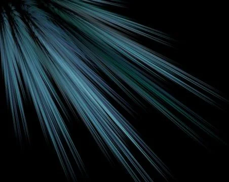 Blue neon rays of light Illustrazione stock