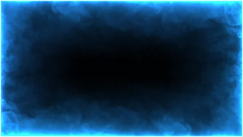 Blue Neon Smoke Frame Stock Footage 231279175