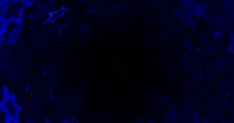 Blue neon stars abstract background over black color, christmas holiday design Video stock 155136520