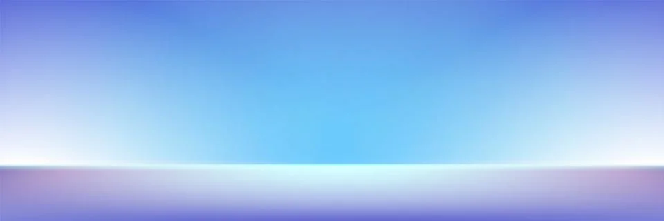 Blue neon studio space, gradient abstract bg Stockillustratie