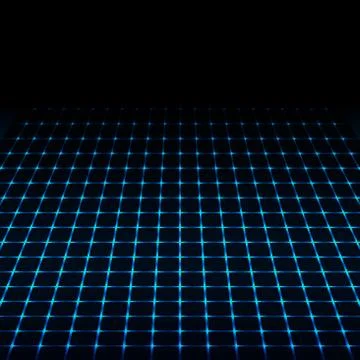 Blue neon tech squares vector design Stockillustratie