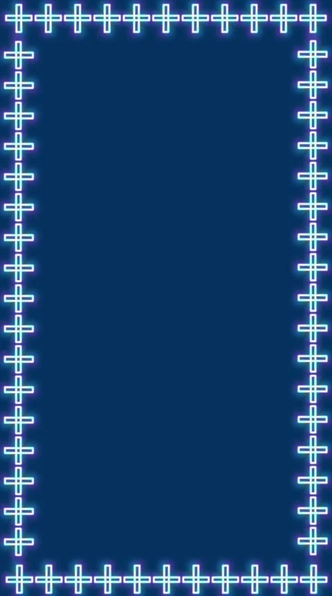 Blue neon vertical Stock Footage 306002840