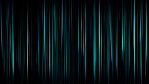Blue Neon Vertical Light Lines and Digital Matrix Rain Background Stock Footage 342779612