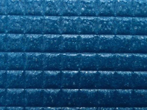 Blue neoprene squared pattern texture background Stock Photos