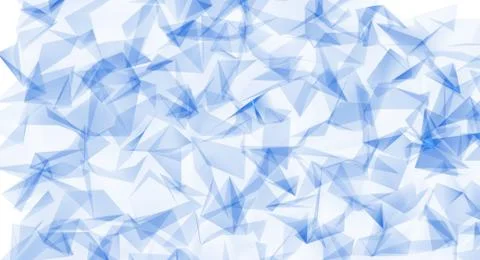 Blue network connection lines on white background for technology concept, 3d  Foto stock