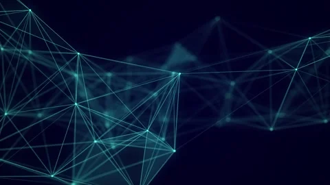 Blue network connection structure. Abstract digital background. Stock Footage 271463086