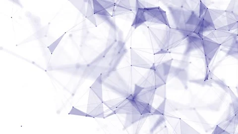 Blue network connection structure. Digital background with dots and lines. Stock Footage 310296016