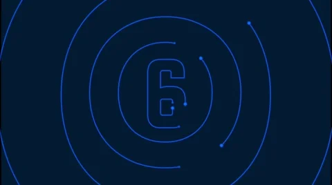 Blue network countdown Video stock 301165580