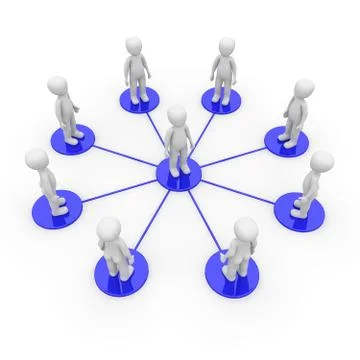 Blue network Stock Illustration