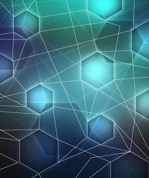 Blue network image Stock Illustration