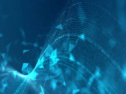 Blue network node Stock Footage 73967475