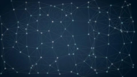 Blue Network Plexus Lines Motion Background Abstract Digital Cyber Network Stock-Footage 344764847
