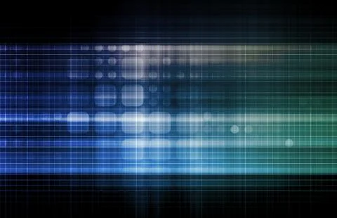 Blue network security 스톡 일러스트