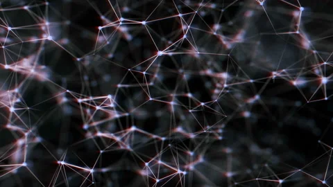 Blue network shape. Computer generated abstract seamless loop smooth animation Stock Footage 103953931