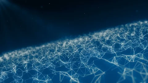 Blue networking technology Stock Footage 98994829