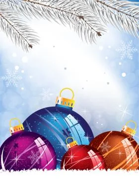 Blue new year background Stock Illustration