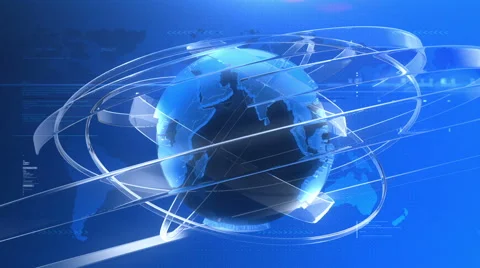 Blue News Looping Background Stock Footage 40783630