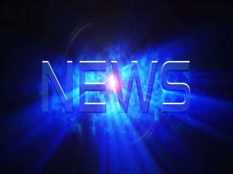 Blue news title sequence Stock Footage 78480633