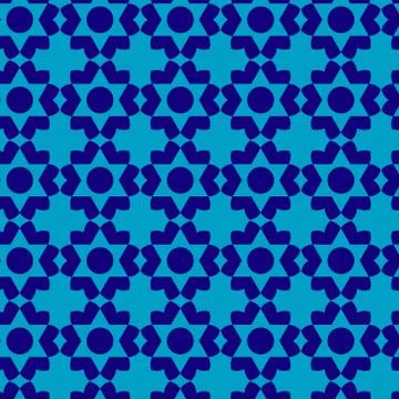 Blue Nice Pattern Design Template Stock Illustration