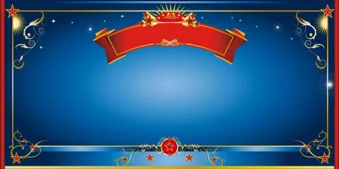 Blue night invitation Stock Illustration