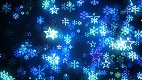 Blue night Snowfall 6 Stock Footage 120462985