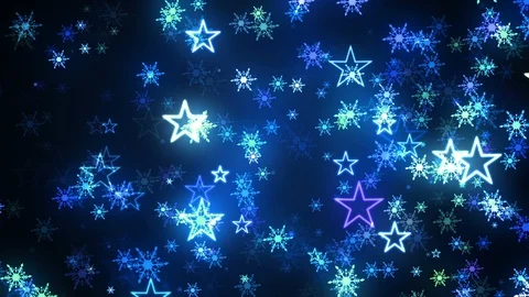 Blue night Snowfall 9 Stock Footage 120464188