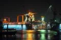Blue Nights maritime event Hamburg harbor night shot impressions archival 2010 Photo