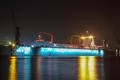 Blue Nights maritime event Hamburg harbor night shot impressions archival 2010 Photo