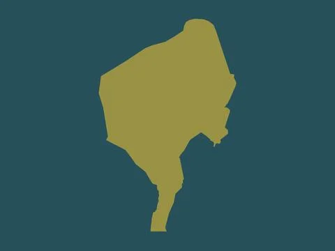 Blue Nile, Sudan. Solid color shape Stock Illustration