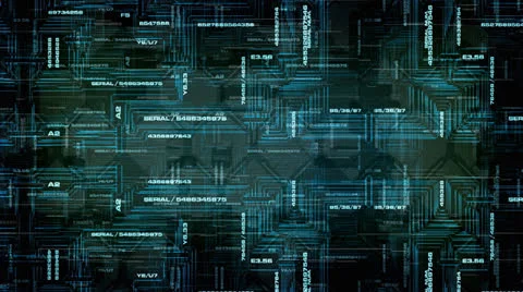 Blue noisy digital abstract 스톡 동영상 24722065