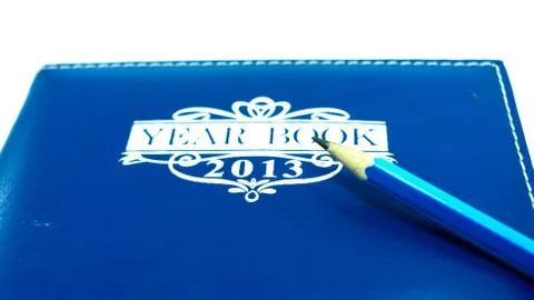 Blue note book Stock Photos