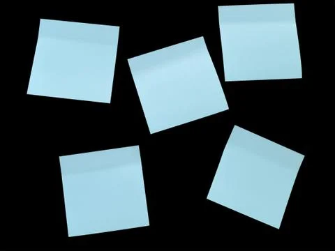 Blue Note Pads Stock Photos