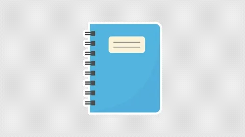 Blue notebook Stock Footage 336226772
