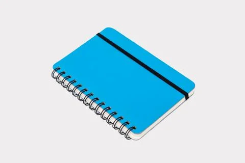 Blue notes isolated on white background Stock Photos