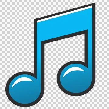 Blue notes png vector icon Illustrazione stock