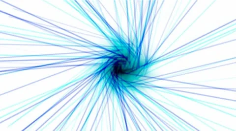 Blue nucleus launch lines probe in space,computer virtual data fibre optic cabl Stock Footage 8896493