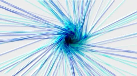 Blue nucleus launch lines probe in space,computer virtual data fibre optic cabl Stock Footage 8897997