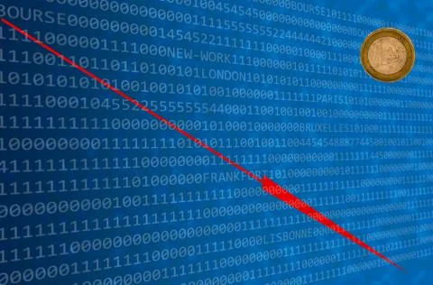 Blue numbers background Stock Illustration