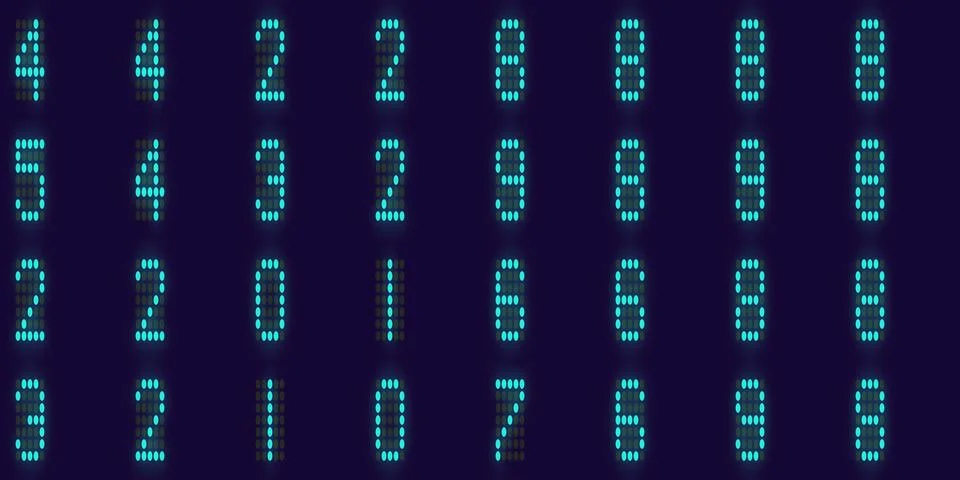 Blue numeric binary creative surface. Numeral tech design backdrop. Abstrac.. Illustrazione stock