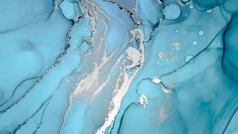 Blue Ocean Abstract. Abstract Green Marble Stock Illustration